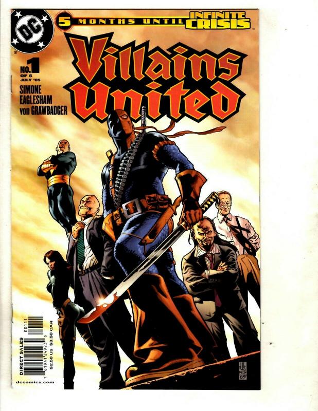 9 DC Comics Villains United # 1 2 3 4 5 6 Valor # 1 War of the Gods # 1 4 EK13