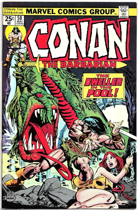 CONAN THE BARBARIAN #49 & 50 (1975) 8.0 VF Roy Thomas! John Buscema! Monsters!