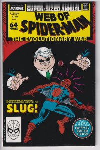 WEB OF SPIDER-MAN ANNUAL #4 (1988) FVF 7.0, white!