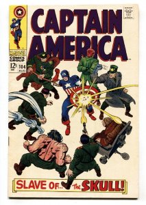 Captain America #104 1968- Red Skull- Jack Kirby- Silver Surfer #1 ad- VF+