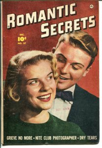 Romantic Secrets #37 1952-Fawcett-photo cover-Bob Powell-lingerie panels-VG+