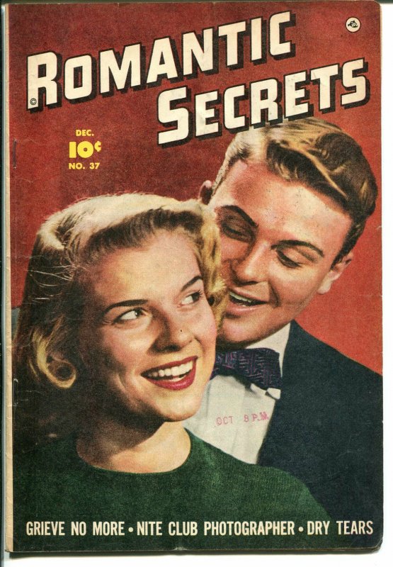 Romantic Secrets #37 1952-Fawcett-photo cover-Bob Powell-lingerie panels-VG+