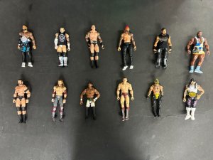 WWE AEW Mattel Elite Lot of 105 With Accessories