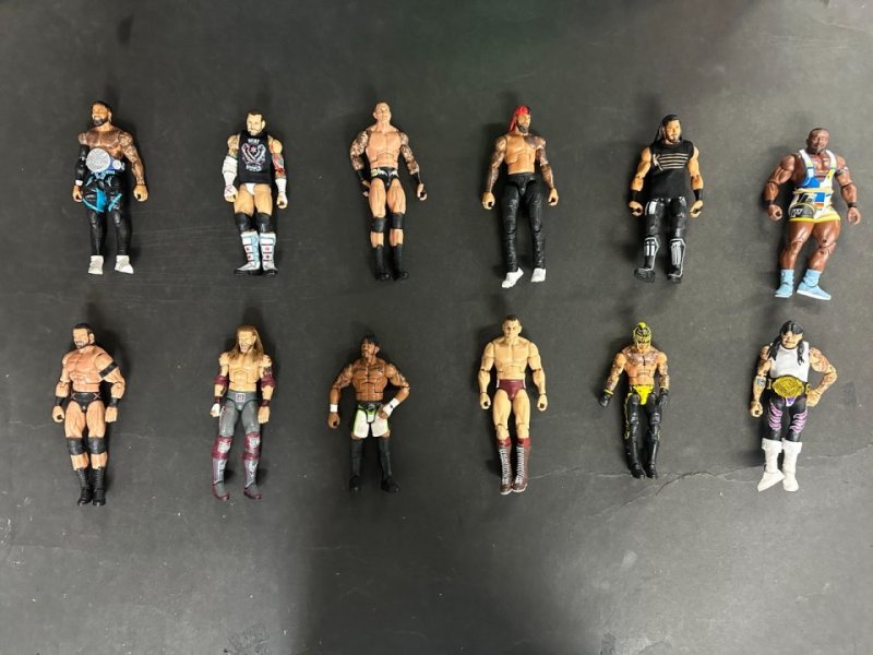 WWE AEW Mattel Elite Lot of 105 With Accessories