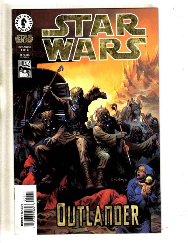 Lot Of 2 Star Wars Dark Horse Comic Books Outlander # 1 & 2 Lucas Books TP3