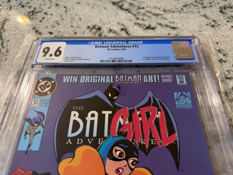 Batman Adventures # 12 CGC Graded 9.6 DC Comic Book 1st Harley Quinn 1993 JH32