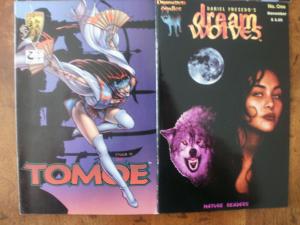 4 IMAGE Comic: Awesome #1 2 MENACE FIGHTING AMERICAN TOMOE #2 DREAM WOLVES #1