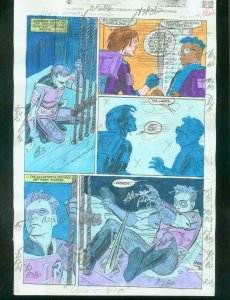 ORIGINAL D.C. COLOR GUIDE ROBIN ANNUAL #2 PG 46-SIGNED VG