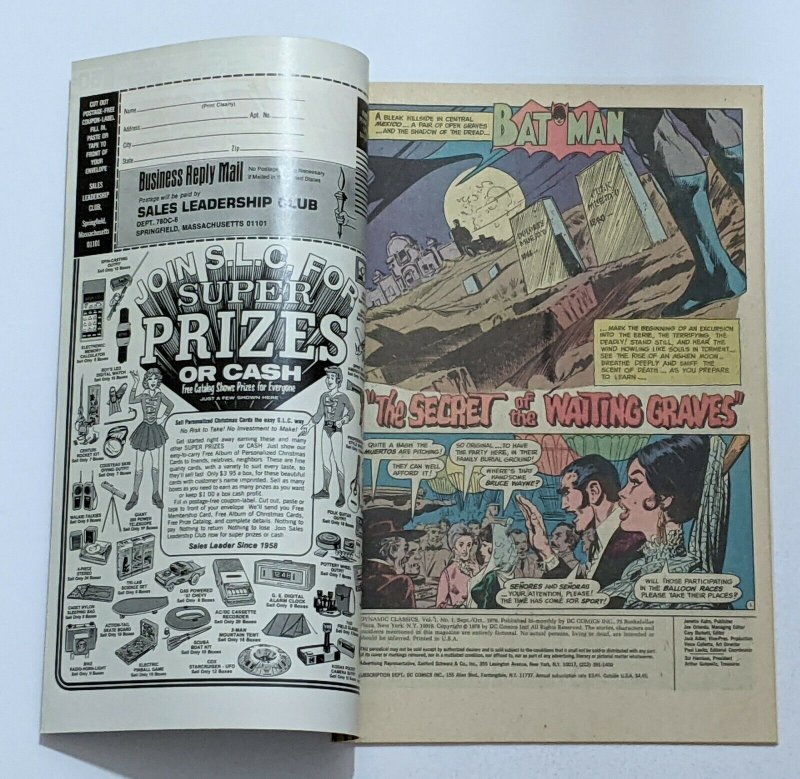 Dynamic Classics #1 (Oct 1978, DC) VF 8.0 Dick Giordano cover