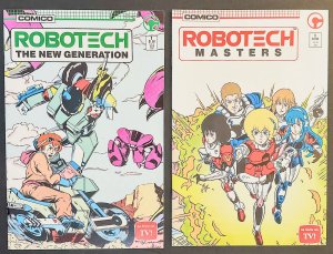 Robotech Lot: The New Generation #1 & Robotech Masters #1 (1985) Rare in HG