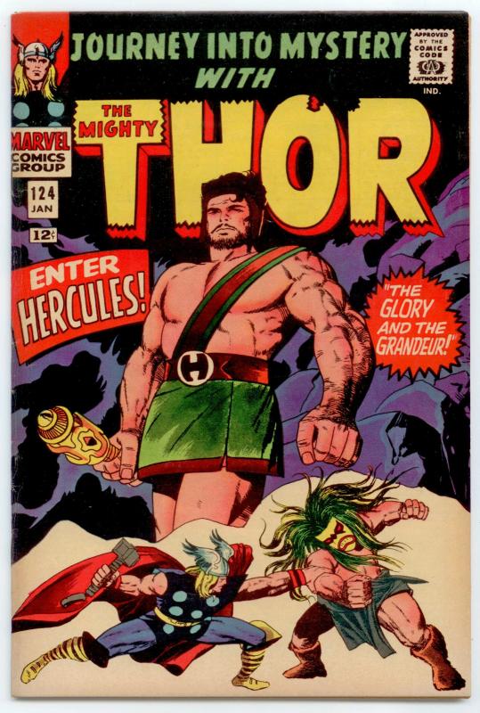 Journey Into Mystery #124 VF 8.0  Zeus dispatches Hercules to Earth 