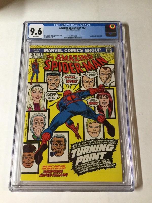 Amazing Spider-man 121 Cgc 9.6 White Pages Death Of Gwen Stacy