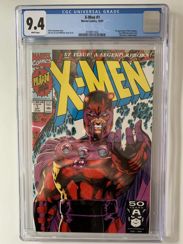 X-Men #1 CGC 9.4 - 1st Acolytes Marvel 1991 Magneto Jim Lee