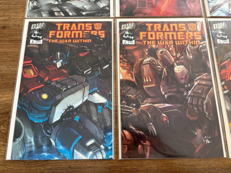 Lot Of 6 Transformers War Within Dreamwave Comic Books # 1 2 3 4 5 6 NM 11 J444