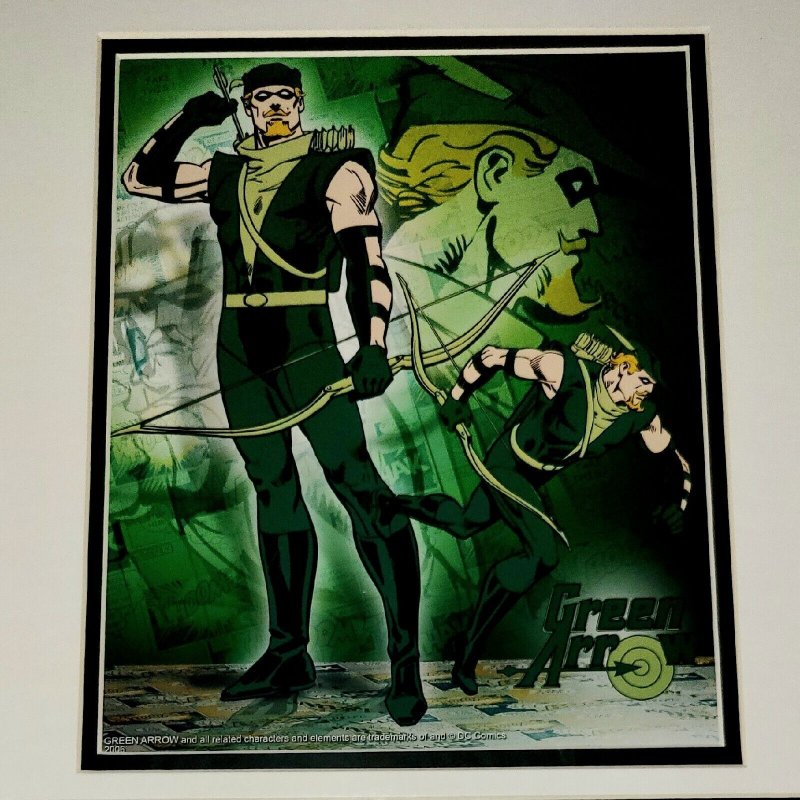 12×16 GREEN ARROW DC 2006 Comic Con Stamp Art USPS/SDCC 1st DAY Art