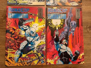 Robocop Versus The Terminator Complete Dark Horse Comics LTD Series 1 2 3 4 J945 