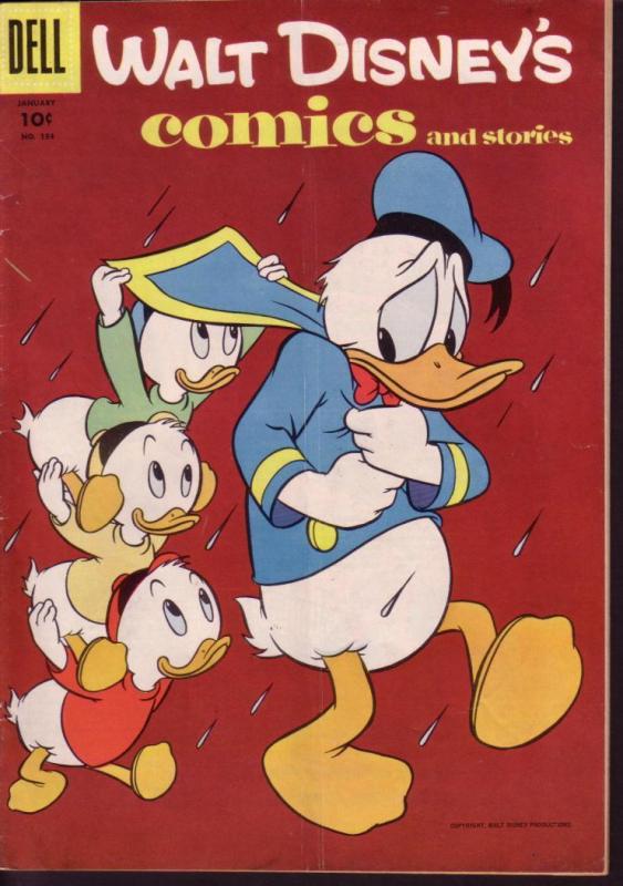 WALT DISNEY'S COMICS & STORIES #184 DONALD DUCK  BARKS VG