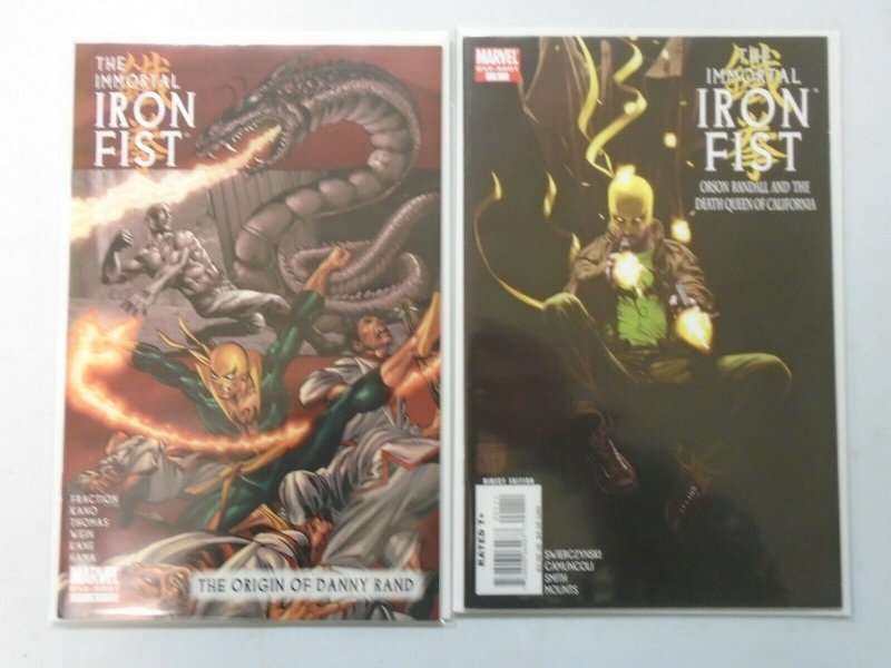 Immortal Iron Fist lot 2 different issues 8.0 VF (2008) 