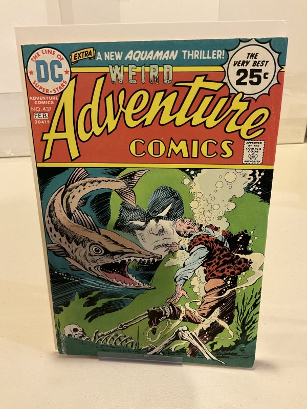 Adventure Comics #437  1975  VG/F  Spectre!  Jim Aparo Art!