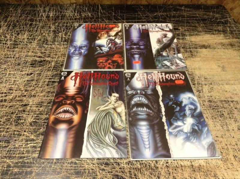 Lot Of 4 Hell Hound The Redemption Quest Marvel Epic Comic Books # 1 2 3 4 I7