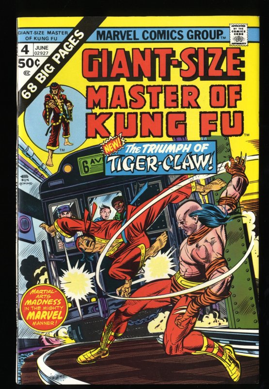 Giant-Size Master of Kung Fu #4 NM 9.4