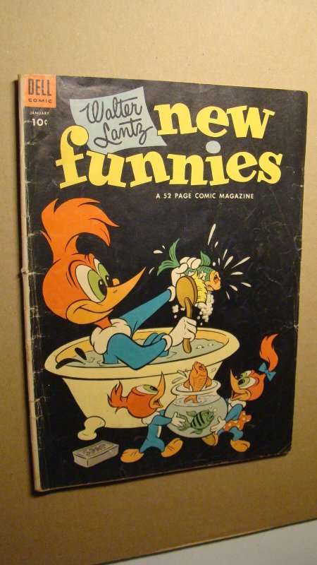 NEW FUNNIES 203 ** WOODY WOODPECKER DELL COMICS 1954 WALTER LANTZ