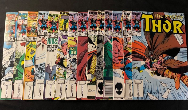 THOR  #341-382, BALDER THE BRAVE #1-4 Fine to VF Condition