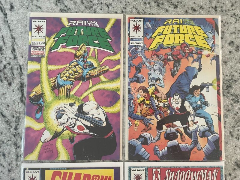4 Valiant Comic Books Shadowman # 7 16 + Rai & Future Force # 9 15 NM 1st P J918
