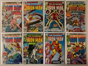 Iron Man lot #120-128 Demon in a Bottle Marvel 9 diff 1st Series 6.0 FN (1979)