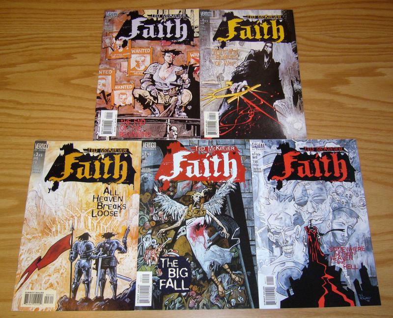 Ted McKeever's Faith #1-5 VF/NM complete series - vertigo comics set lot 2 3 4