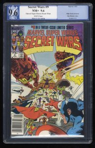 Marvel Super-Heroes Secret Wars #9 PGX NM+ 9.6 White Pages