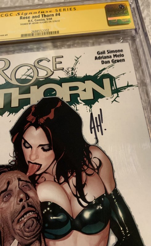 Rose and Thorn #4 SIGNED Adam Hughes CGC 9.4 NM Gail Simone mini-series