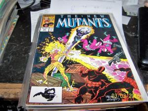 NEW MUTANTS  # 54  1987  MARVEL X MEN  hellions hellfire club magma cannonball   