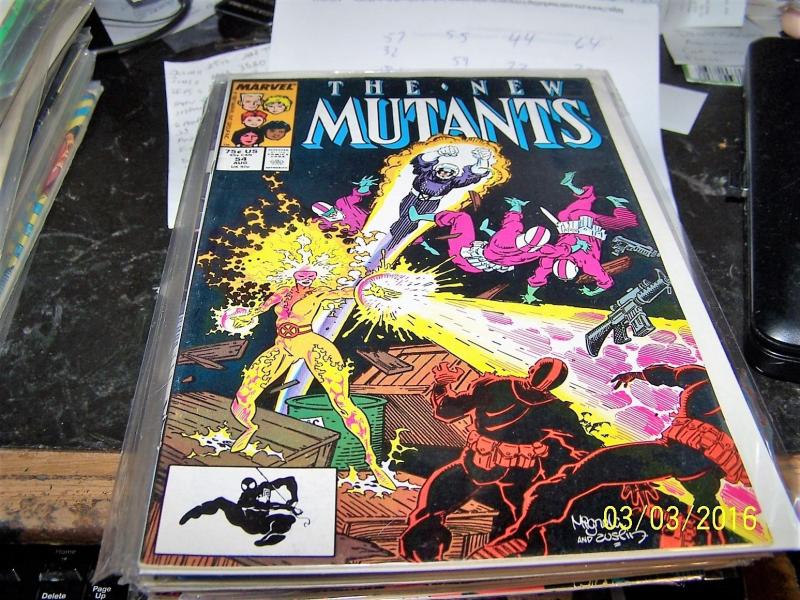 NEW MUTANTS  # 54  1987  MARVEL X MEN  hellions hellfire club