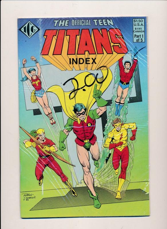 Eclipse Comics TEEN TITANS INDEX #1-#3  FINE/VERY FINE (HX677) 