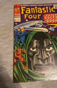 Fantastic Four #57 Regular Ed (1966)enter dr doom/Silver surfer mid grade plus