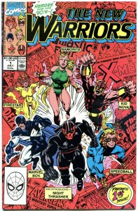 NEW WARRIORS #1, NM, Nova, Mark Bagley, Fabian Nicieza, 1990, Marvel