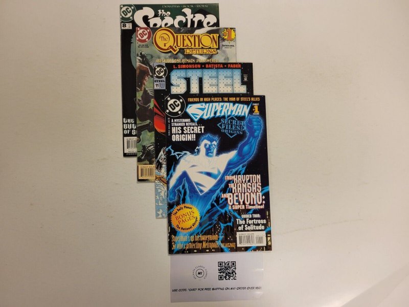 4 DC Comics #1 Superman + #11 Steel + #1 Question Returns + #8 Spectre 81 TJ20