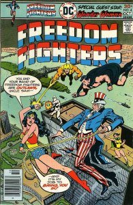 Freedom Fighters #4 VG ; DC | low grade comic Uncle Sam vs Wonder Woman