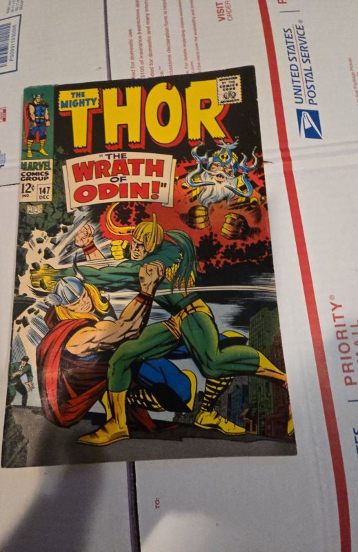 Thor #147 (1967) The wrath of Odin vs loki