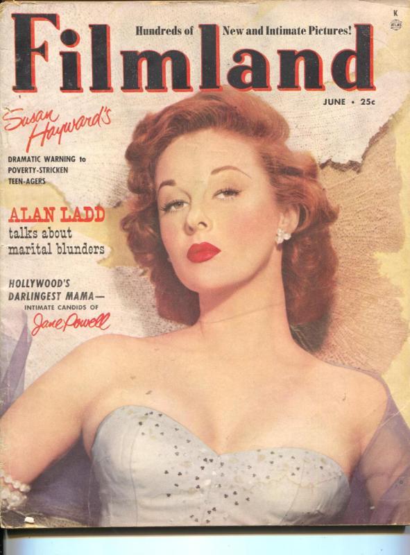 Filmland-Susan Hayward-Errol Flynn-Victor Mature-Ann Sheridan-June-1952