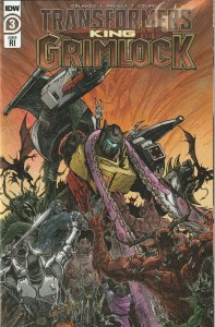 Transformers King Grimlock # 3 Variant 1:10 Cover NM IDW [C8]