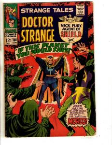 Strange Tales # 160 VG Marvel Comic Book Doctor Strange Nick Fury Shield RH1
