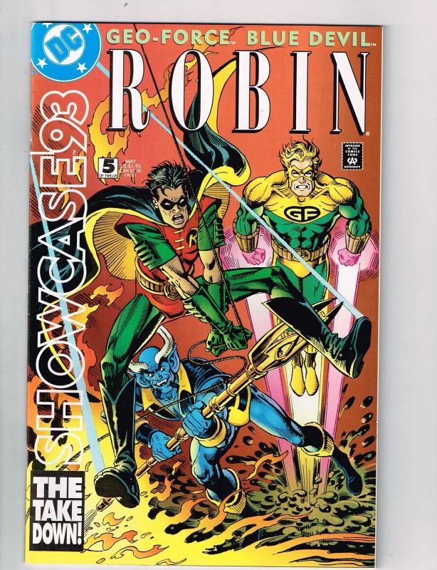 Showcase 93 (1993) #5 DC Comic Book Robin Blue Devil Geo-Force HH2