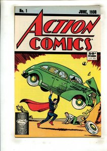 ACTION COMICS #1 (9.0) 50C, REPRINT!! 1988