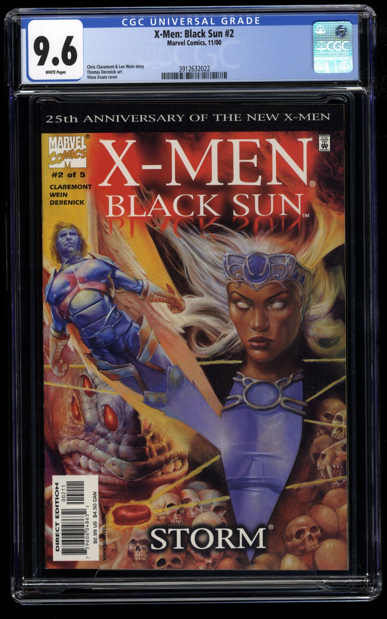 XMen Black Sun 2 CGC NM+ 9.6 White Pages Full Runs & Sets, Marvel