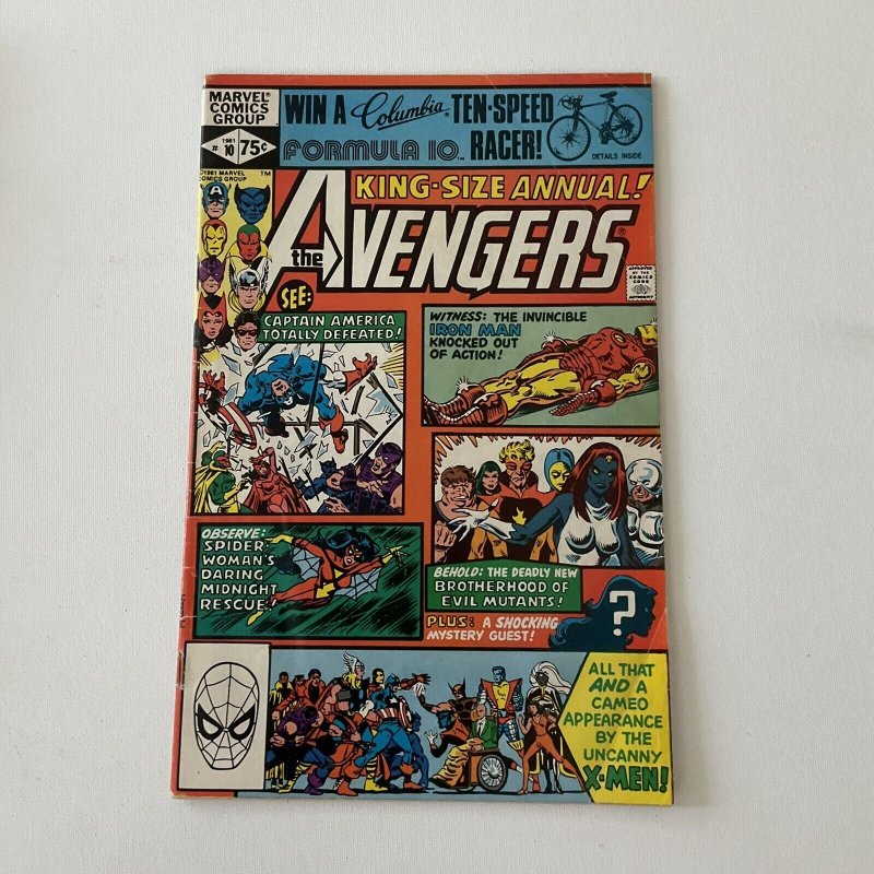 Avengers Annual 10 Fine- Fn- 5.5 Marvel 1981 First Rogue