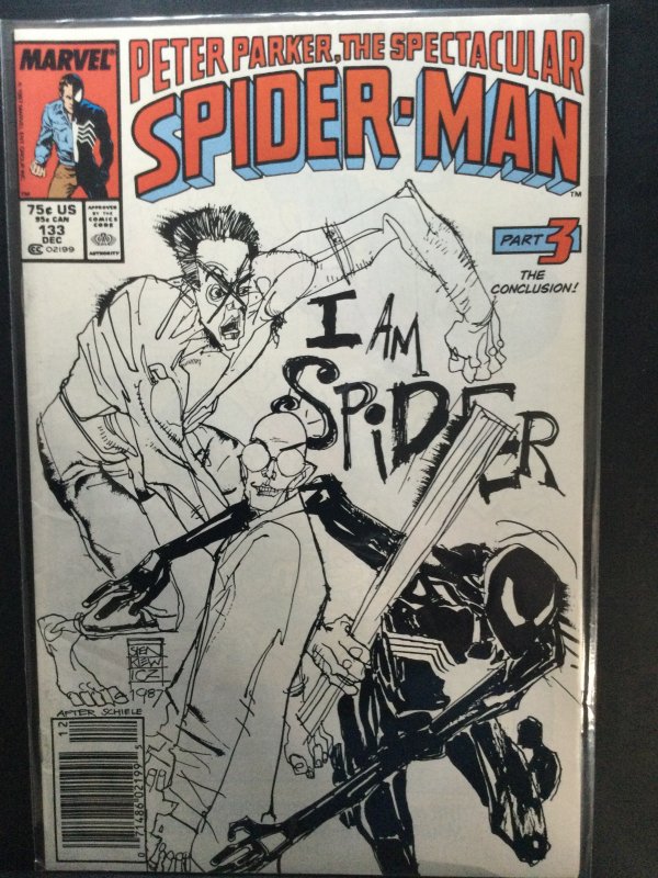 The Spectacular Spider-Man #133 Newsstand Edition (1987)