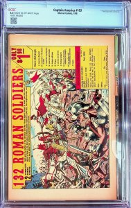 Captain America #103 (1968) - CGC 6.5 - Cert#4475194007