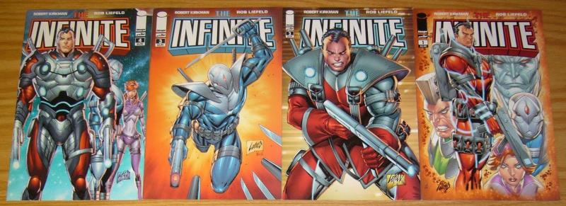 the Infinite #1-4 VF/NM complete series - robert kirkman - rob liefeld 2 3 set